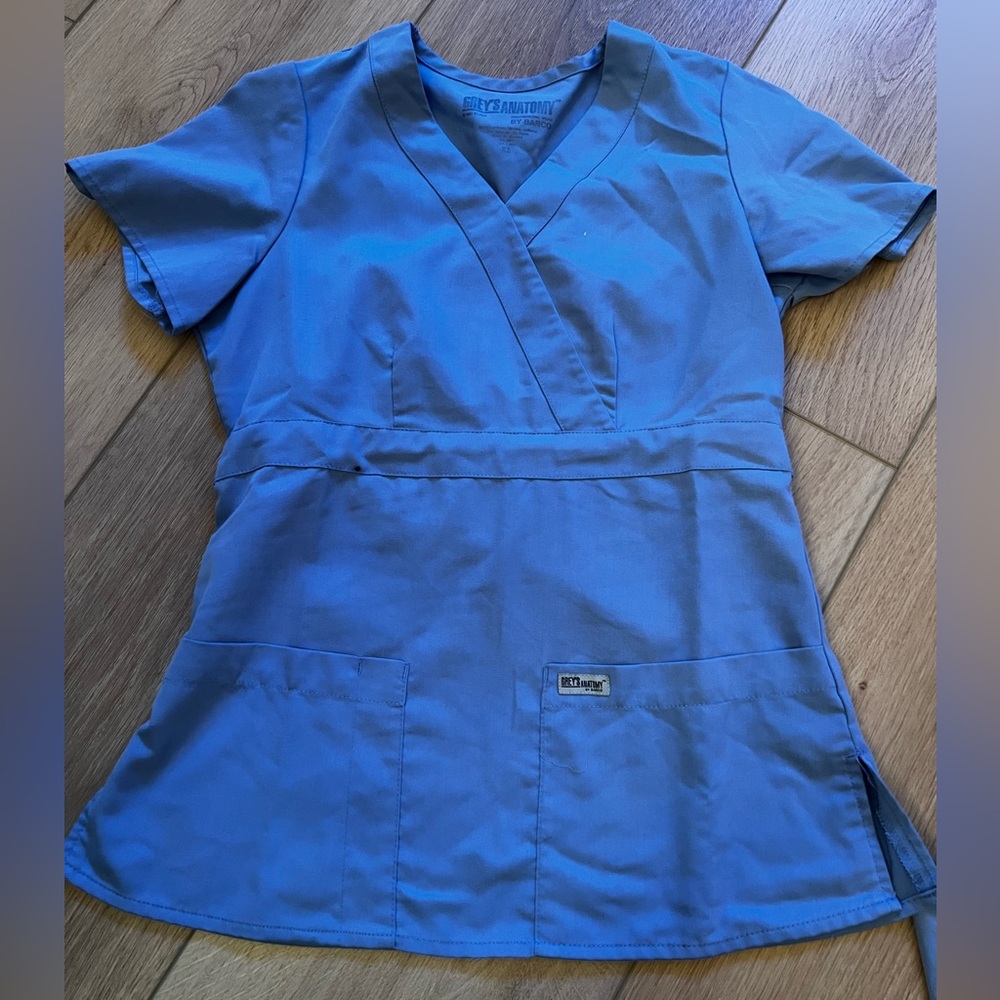 Grey's Anatomy Blue Scrub Top